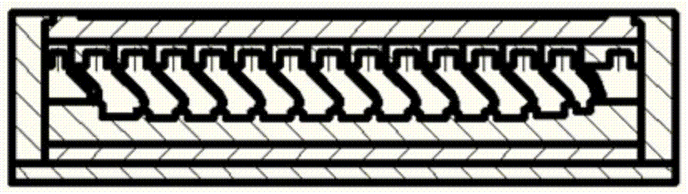 RTM (resin transfer molding) molding method for carbon-fibre composite complex grid structure