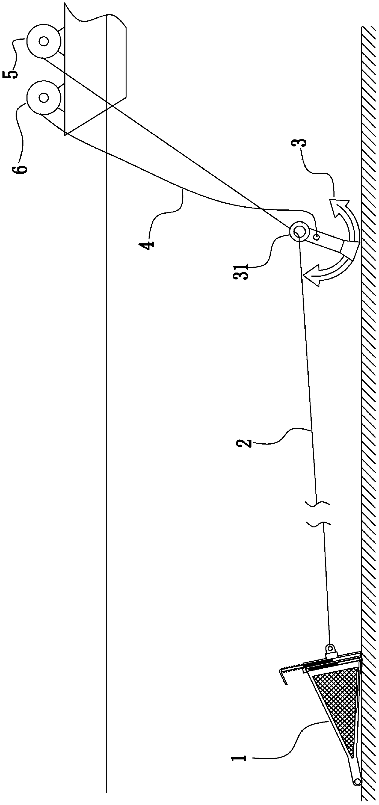 Anchored bentonic organism acquisition system and acquisition method thereof