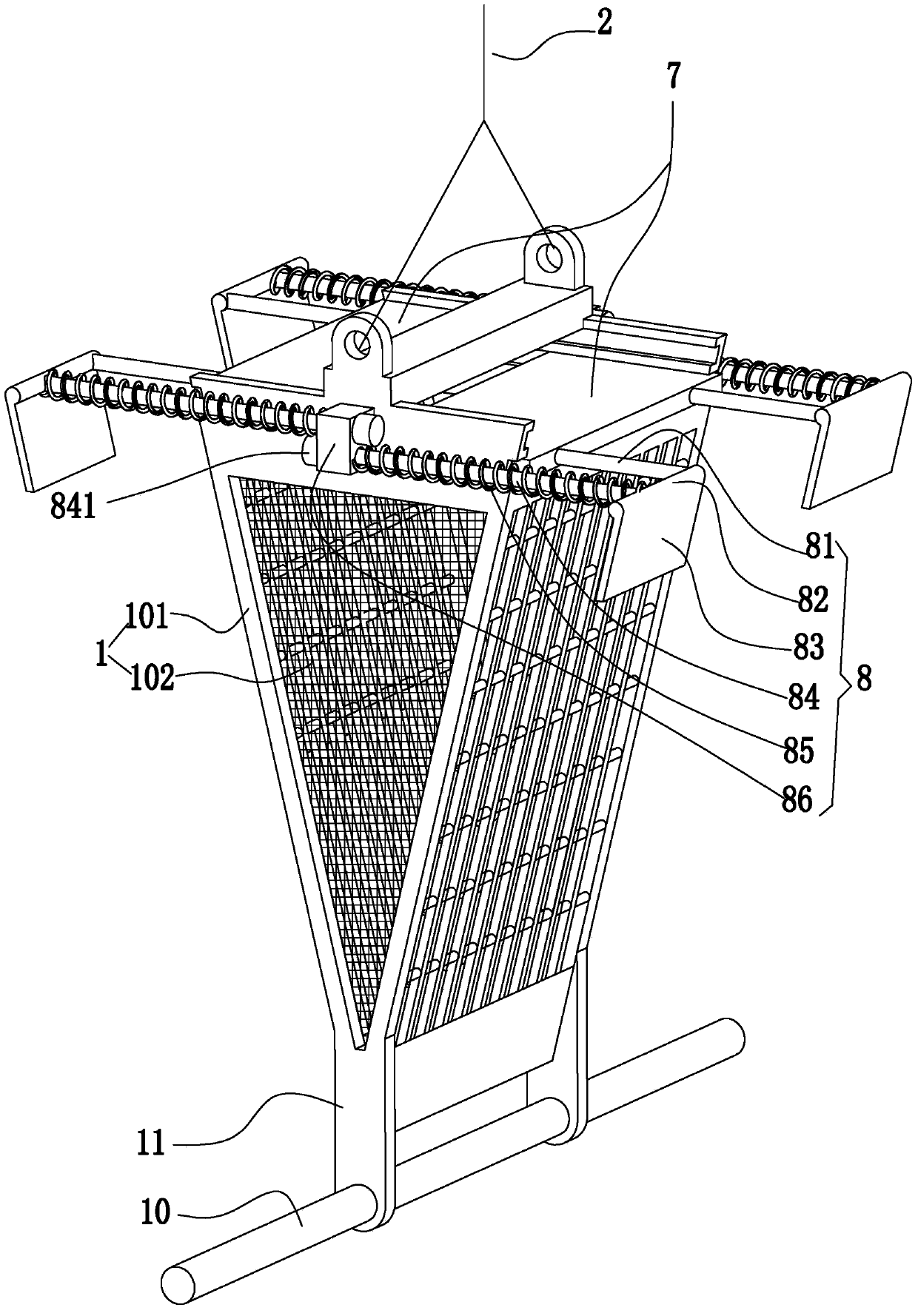 Anchored bentonic organism acquisition system and acquisition method thereof