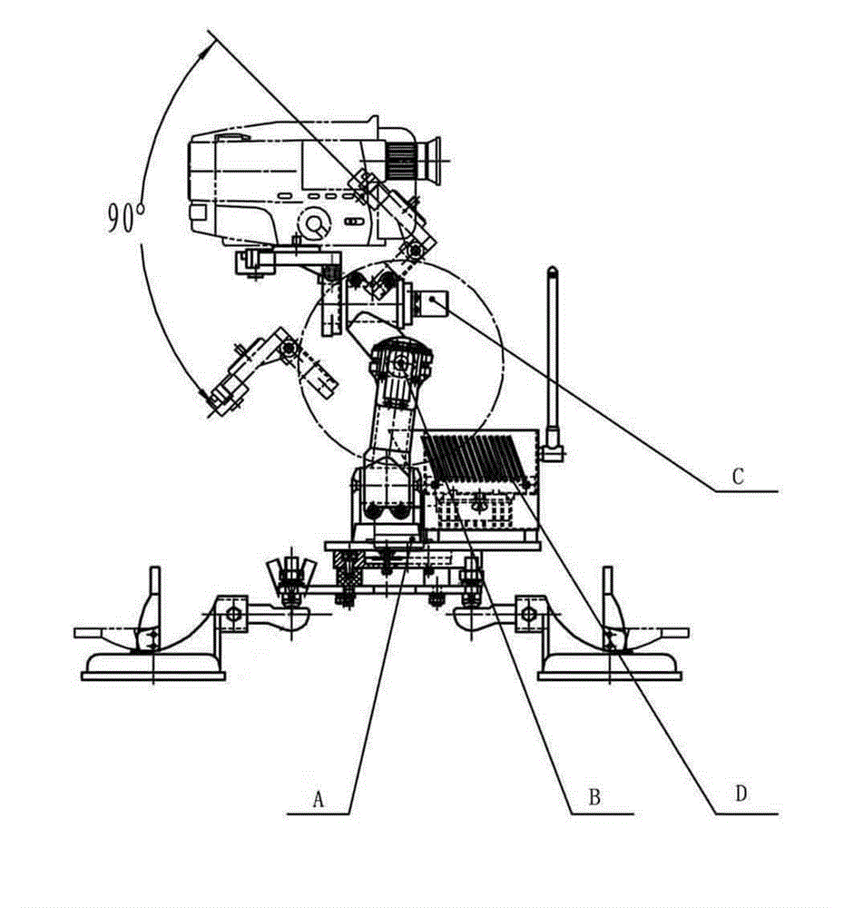 Vehicle-mounted self-balancing camera pan-tilt