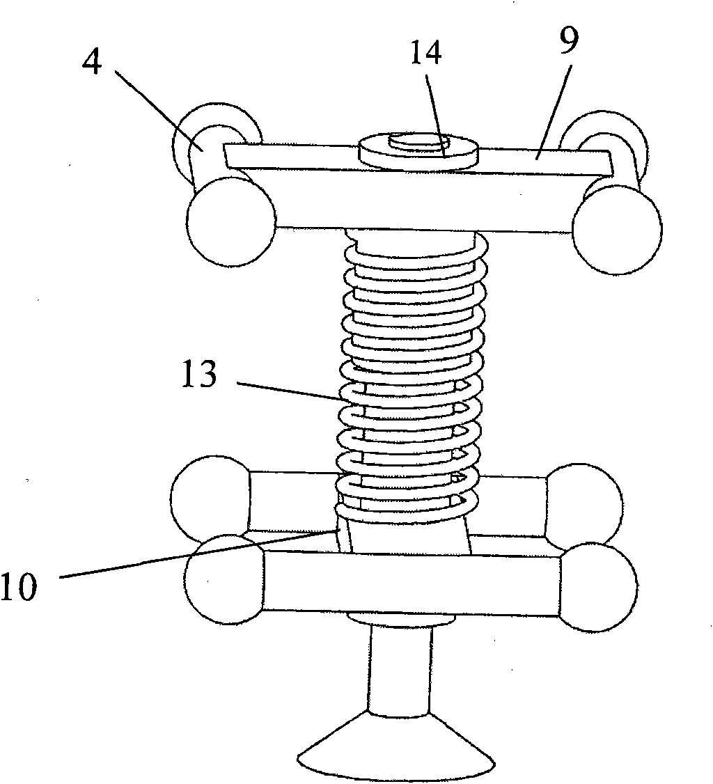 Three-dimensional translation and one-dimensional rotation parallel mechanism capable of realizing high-speed movement