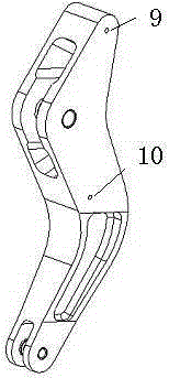 A semi-hidden elevator rocker arm