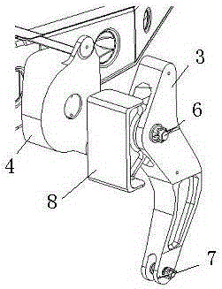 A semi-hidden elevator rocker arm