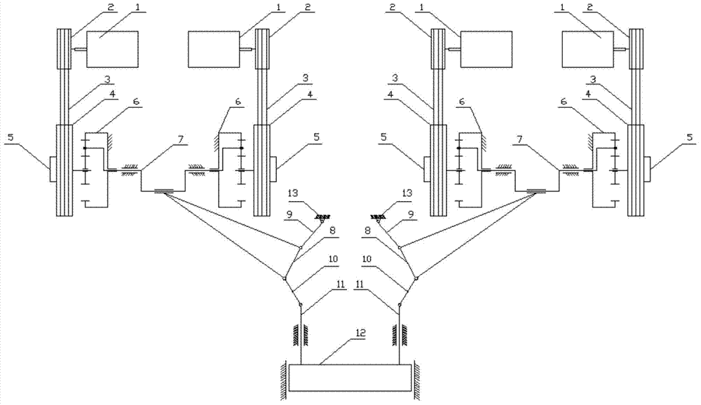 Drive system applicable to large-tonnage servo direct-driven hot die forging press