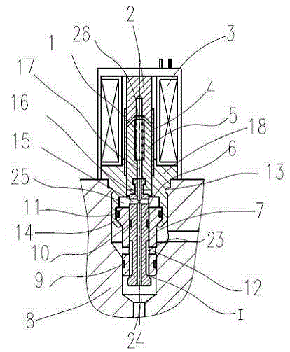 Bidirectional electromagnetic valve for automobile brake systems