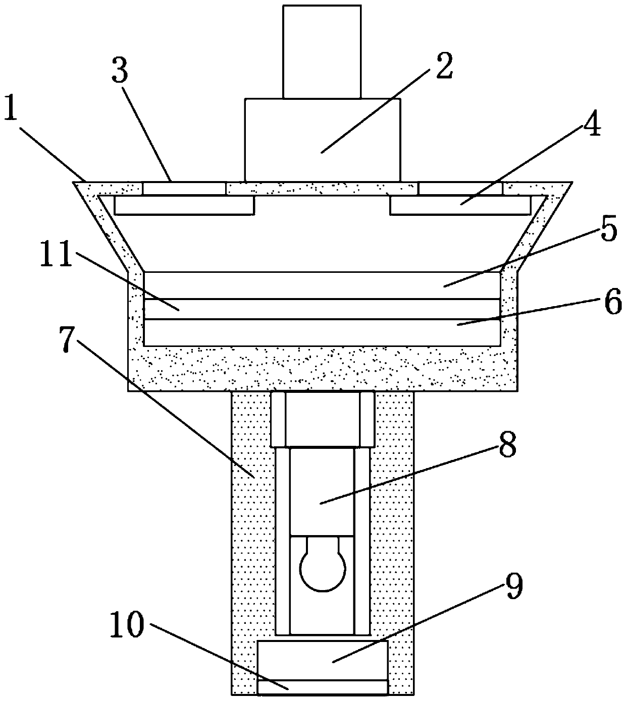 Novel penetration type on-line soil pH value sensor