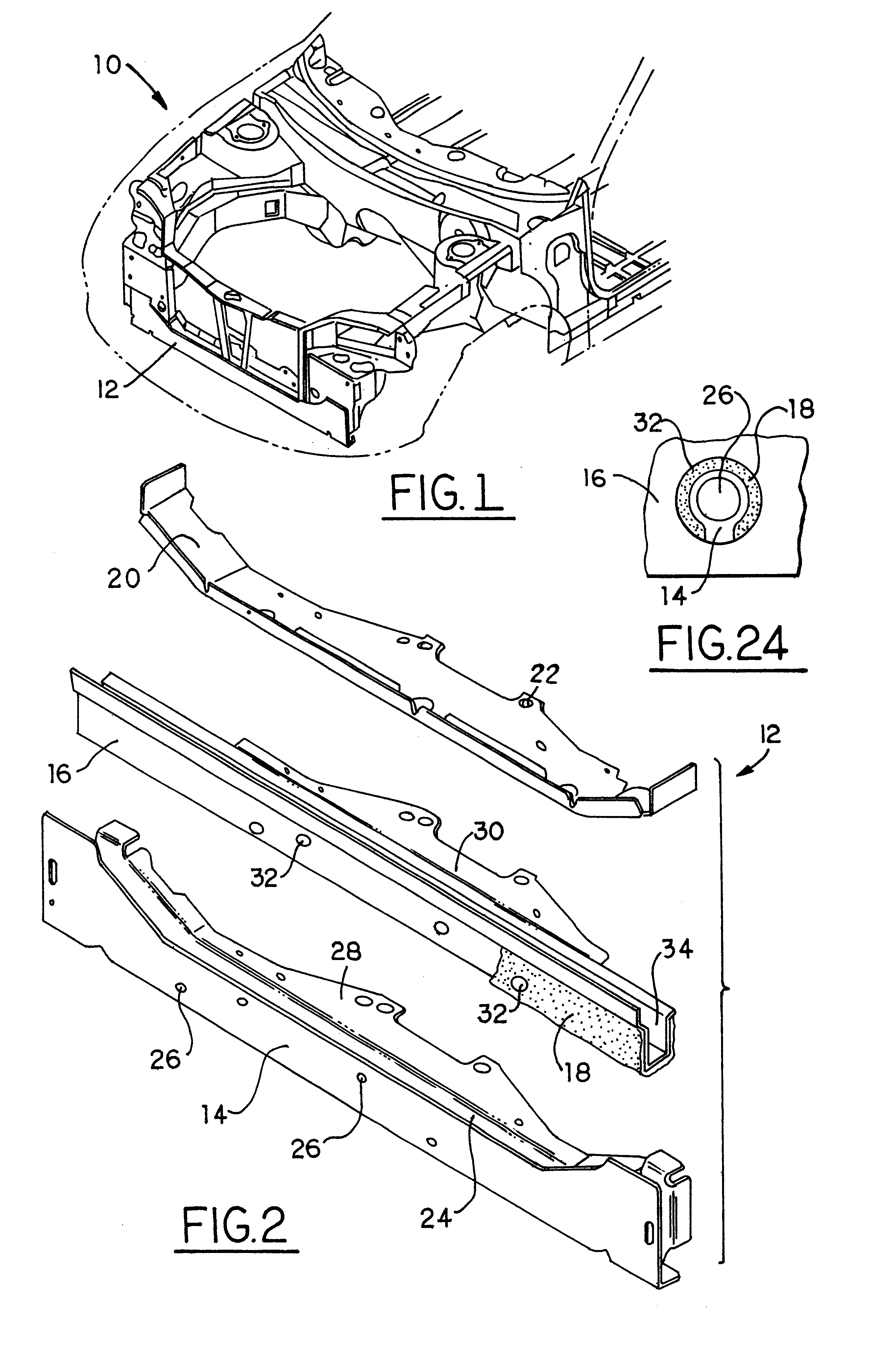 Method of making composite laminate automotive structures