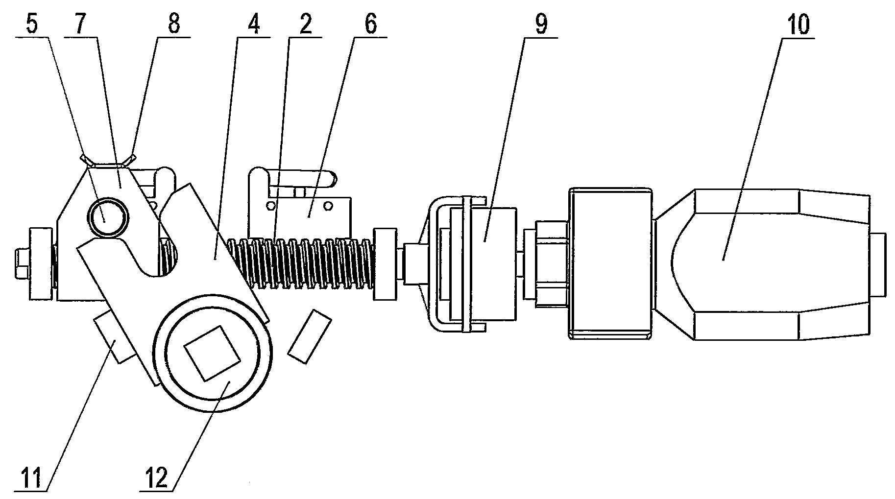 Operating device for inflating cabinet