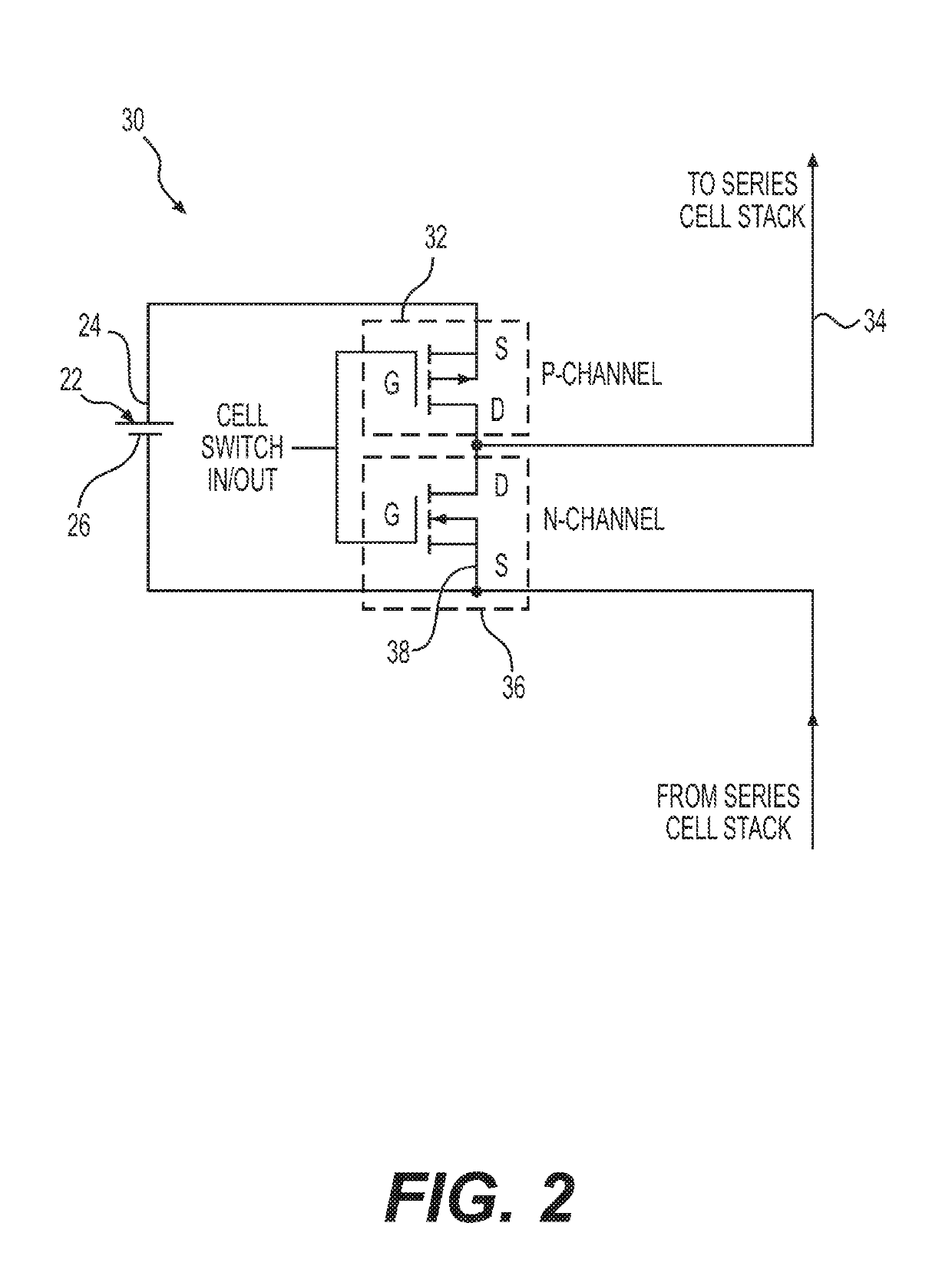 Cell balancing with local sensing and switching