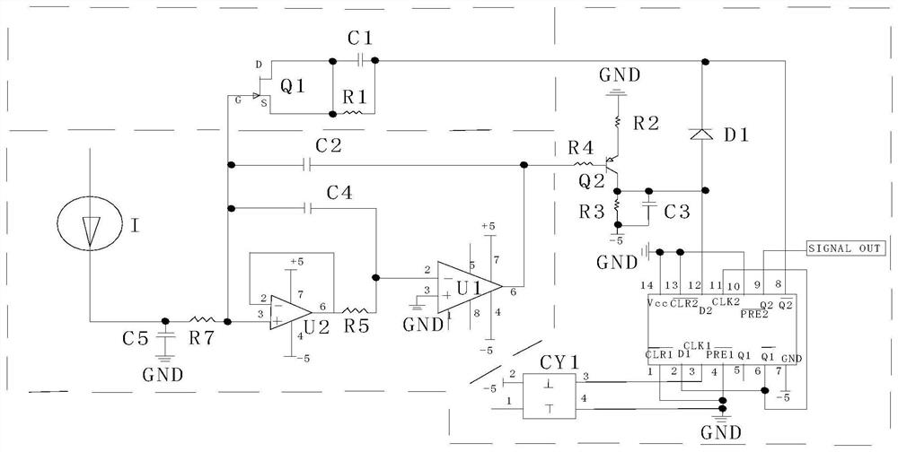 A large dynamic micro current detection circuit