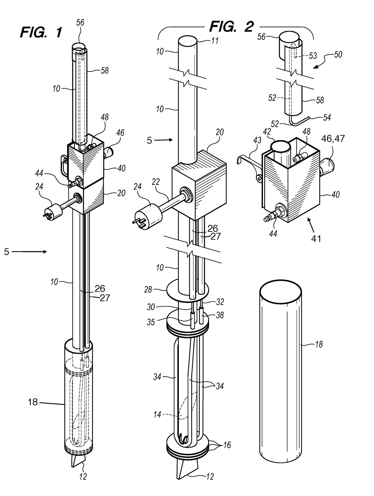 Oxalic acid vaporizer with integral body tube, detachable proximal end air nozzle, and floating heating element