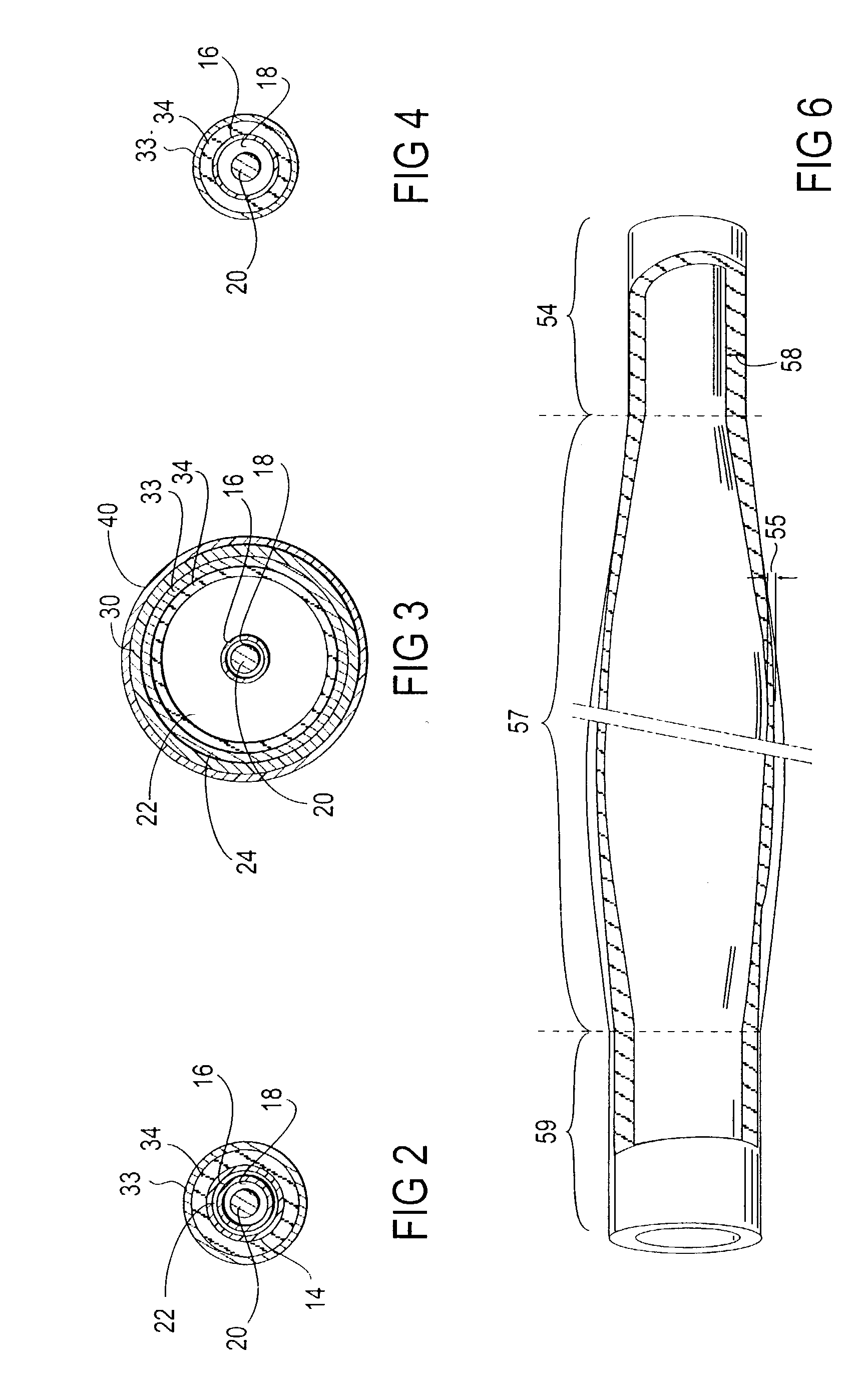 Catheter balloon liner with variable thickness and method for making same
