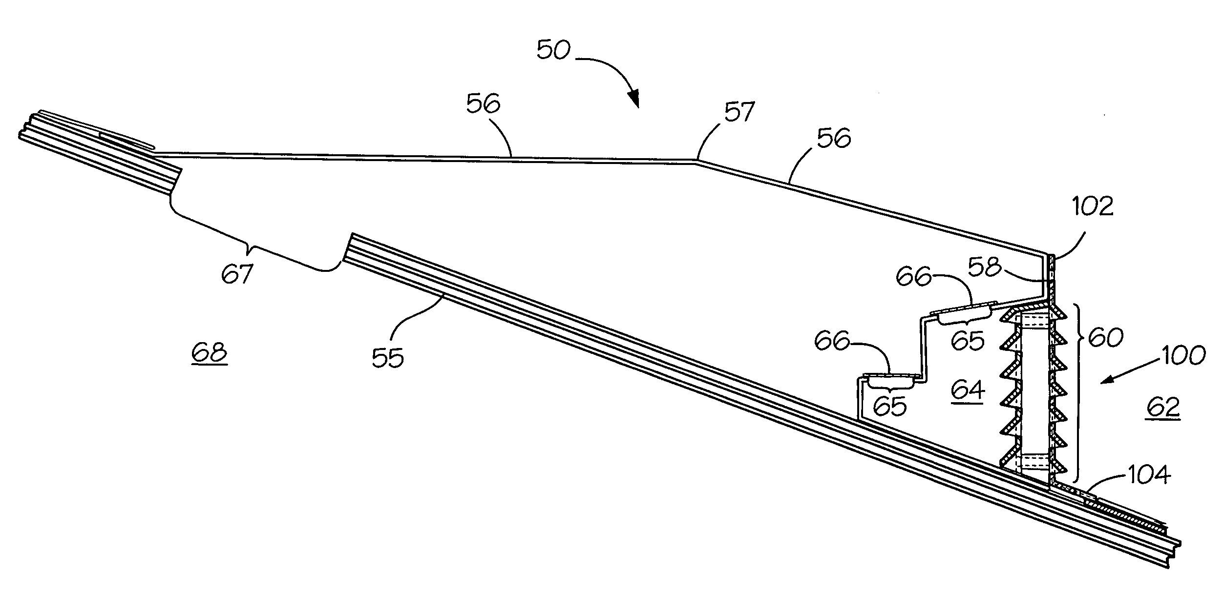 Ventilating moisture barrier for roof vent