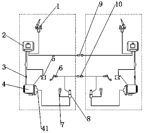 Dual-drive heavy type transport cart