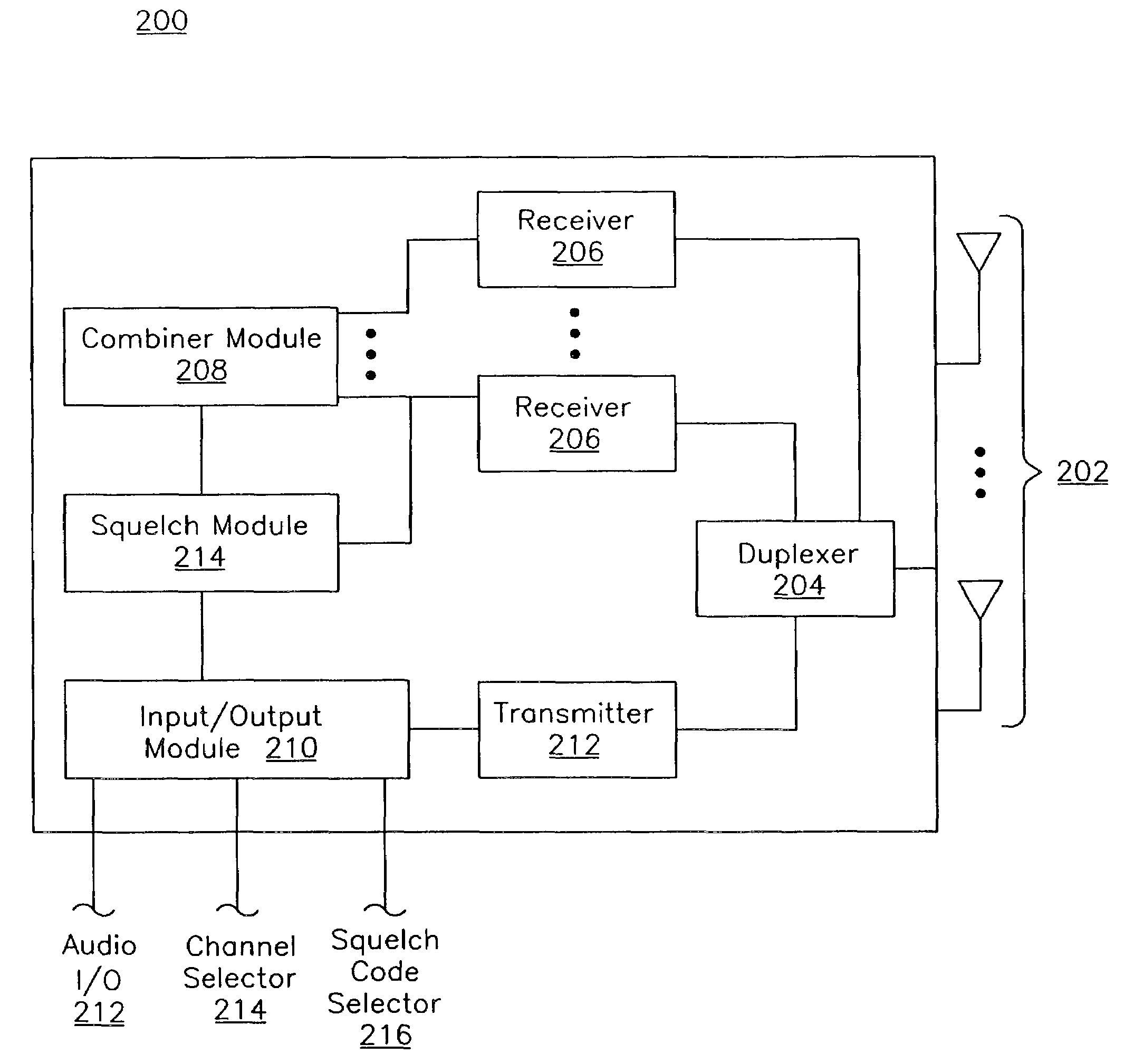 Enhancing signals in a two-way radio system