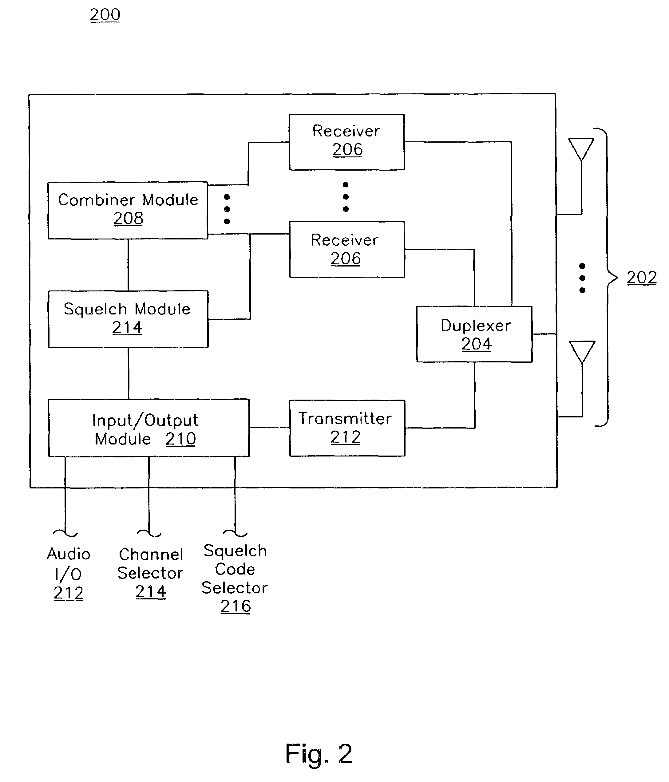 Enhancing signals in a two-way radio system