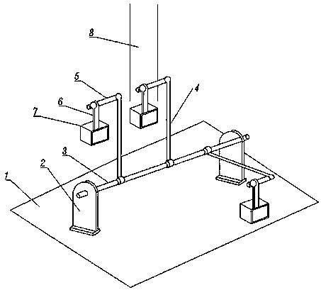 Exit matched device for high-rise escaping system