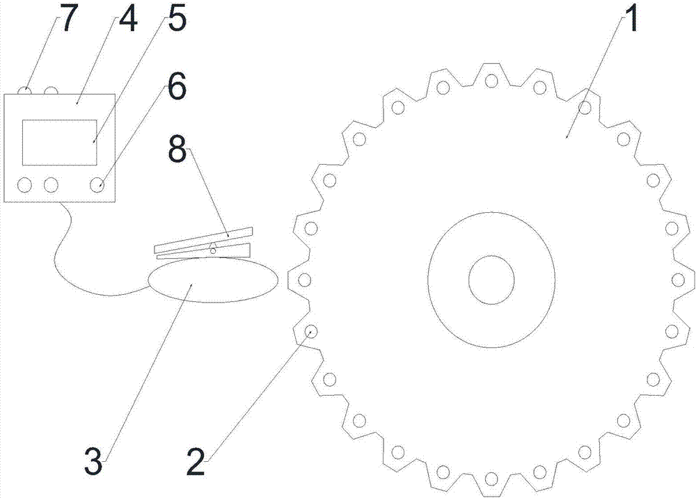 Gear running condition monitoring device