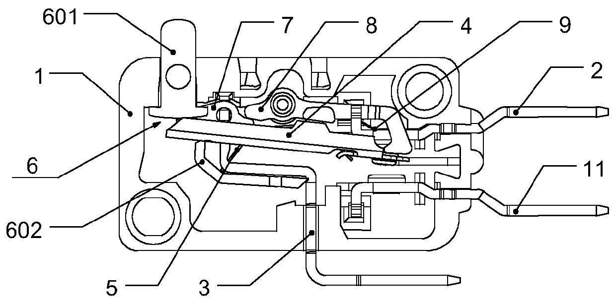 Micro switch with positive separation mechanism