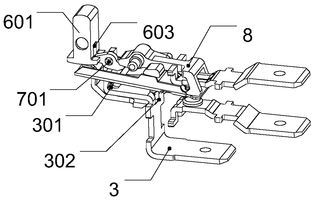 Micro switch with positive separation mechanism