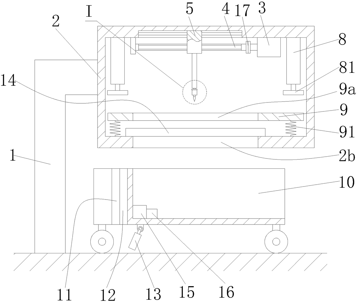 Compression type perforating device for wood