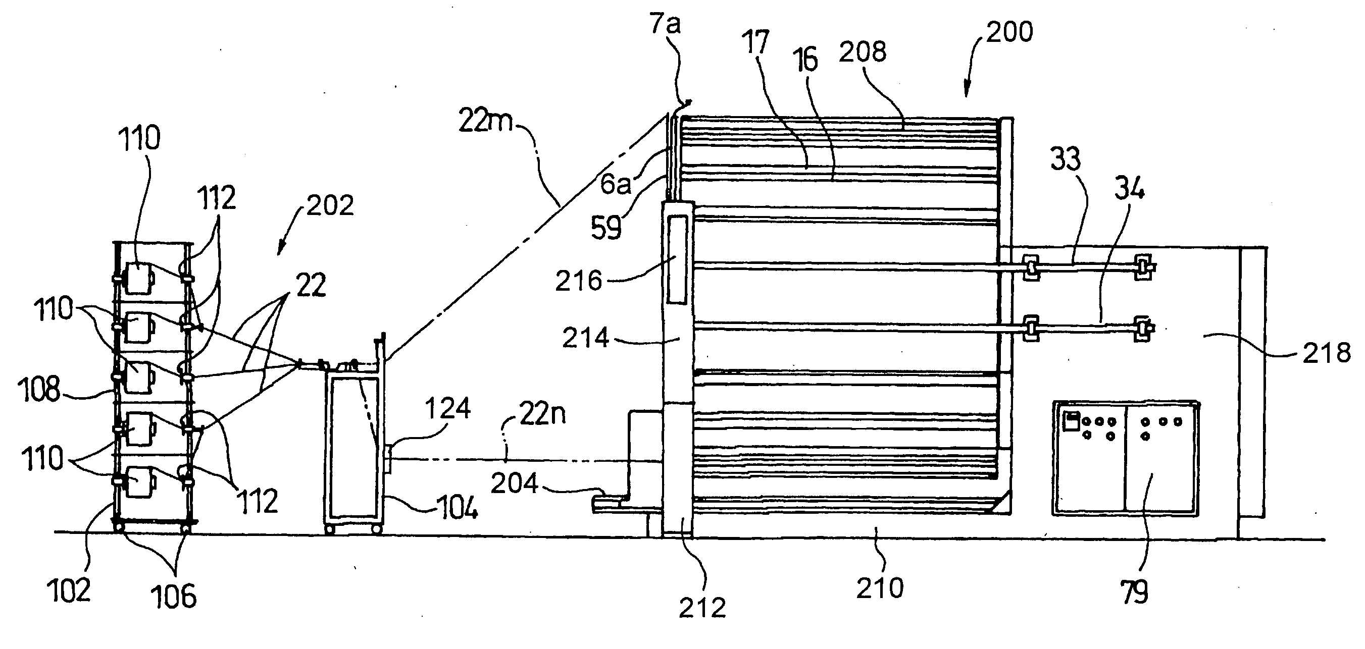 Sample warper with idle running preventing mechanism of yarn guide