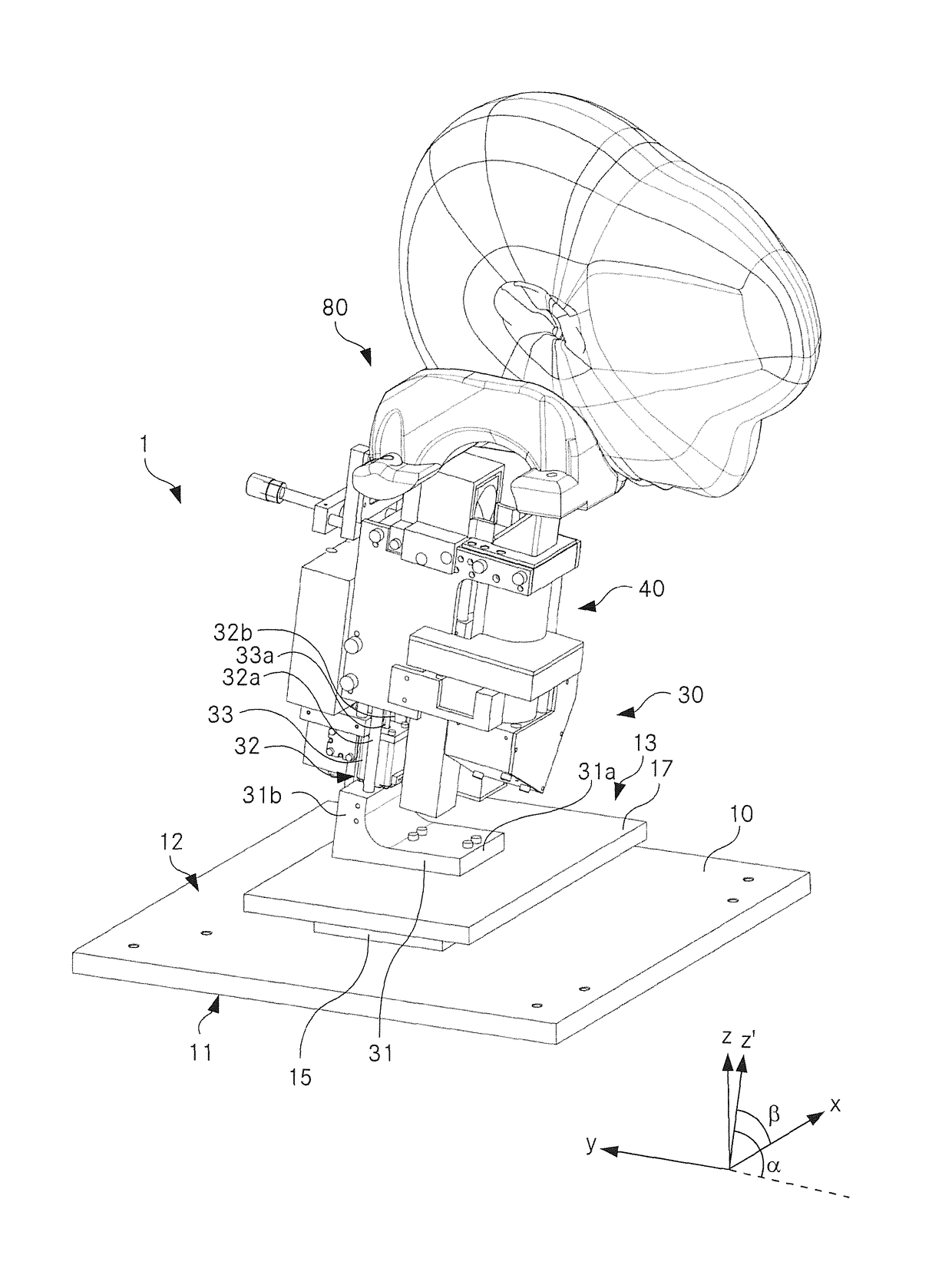 Optical coherence tomography imaging device for imaging a retina of a human subject