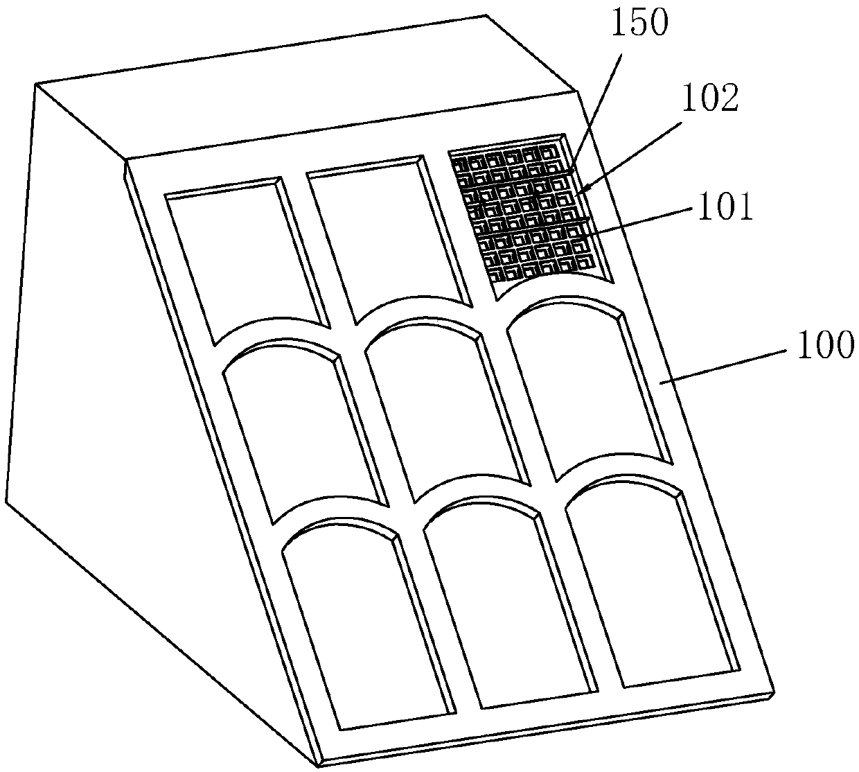 Slope protecting structure