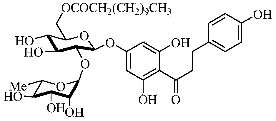 Method for synthesizing 6''-O-lauroyl-naringin dihydrochalcone ester on line by using lipase as catalyst