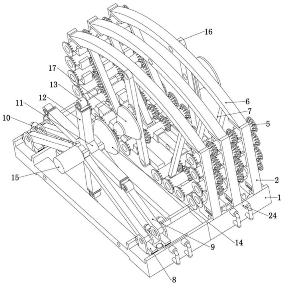 A device for referencing negative rings of steel structures with super-large cross-section rectangular pipe jacking construction