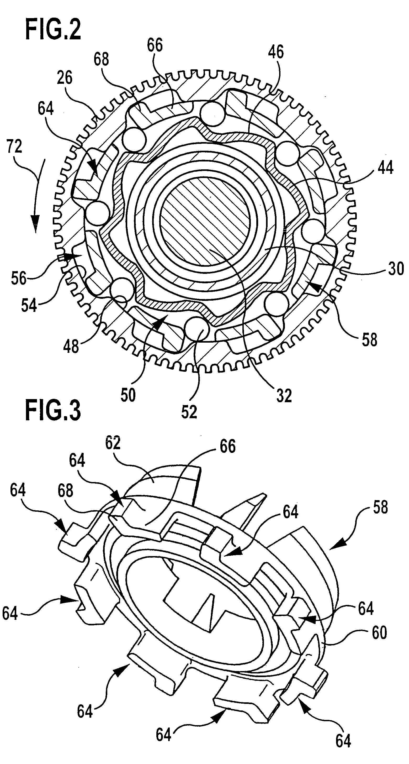 Cleaning head for floor cleaning device