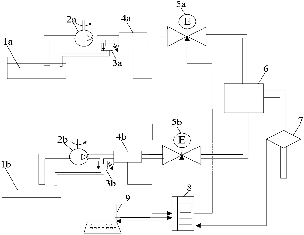 Self-feedback two-phase system drilling fluid mixing system and method of mixing drilling fluid