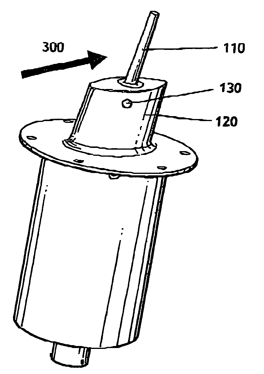 Ice detection assembly installed on an aircraft