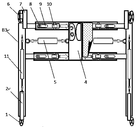 Intelligent multifunctional shifting machine base having gravity center balance system