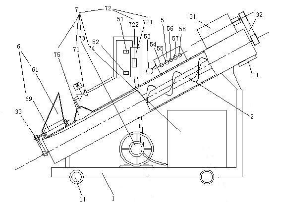 Device for adding iodine into crude salt