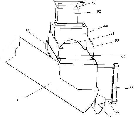 Device for adding iodine into crude salt