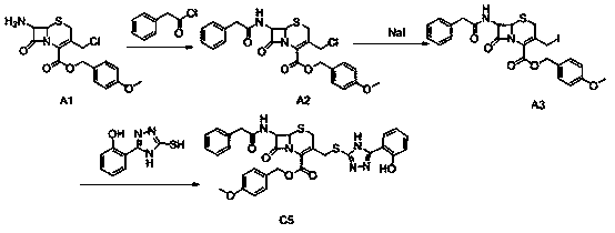 Antibacterial drug for targeted therapy of staphylococcal infection by synergizing with antibiotic as well as synthesis method and application of antibacterial drug