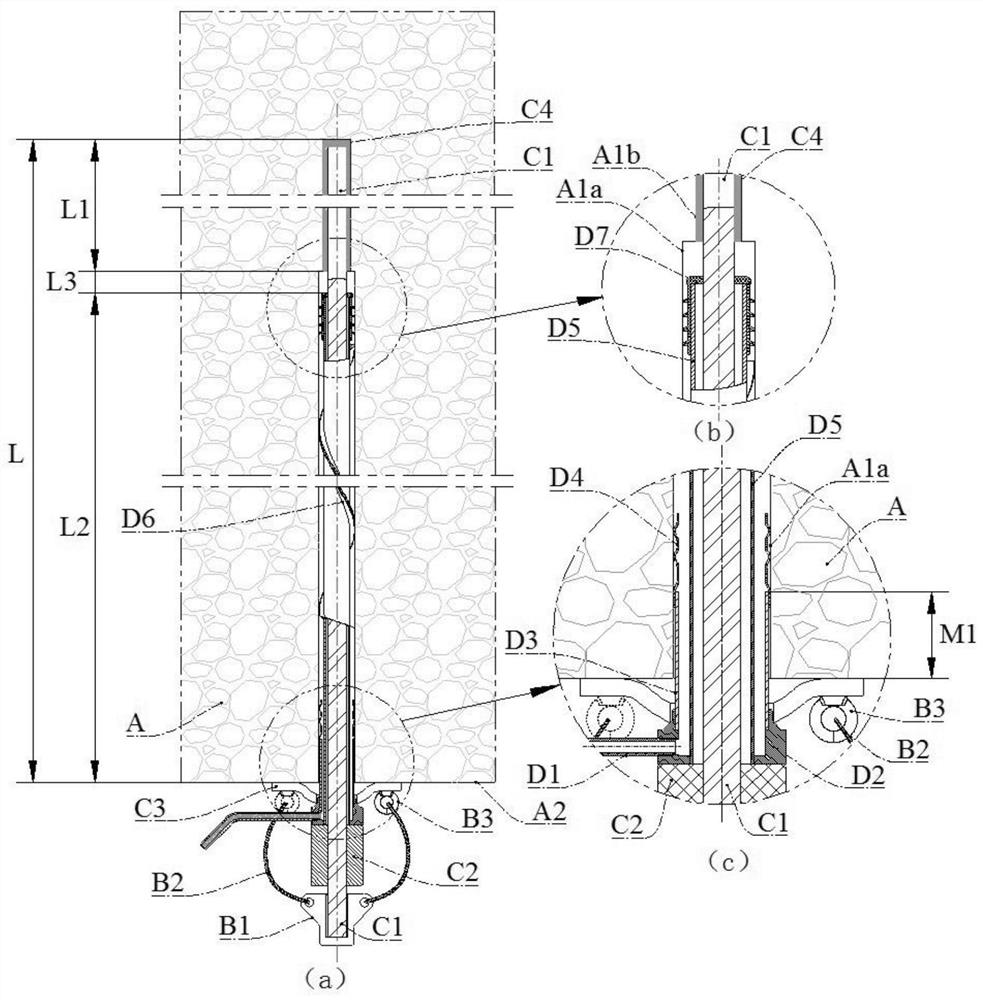 An anchor injection structure