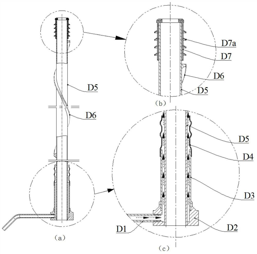 An anchor injection structure