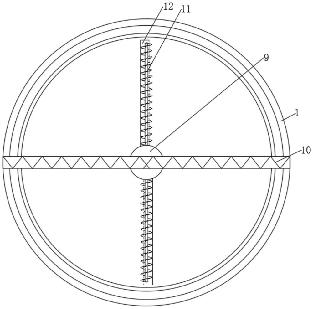 A secondary settling tank suitable for glass processing wastewater treatment