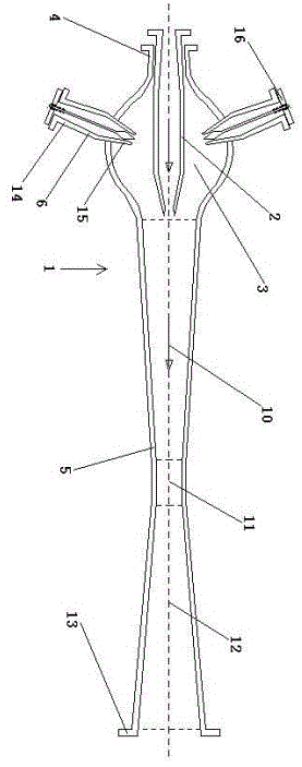 Pulverization matching-type multi-inlet medium ejector