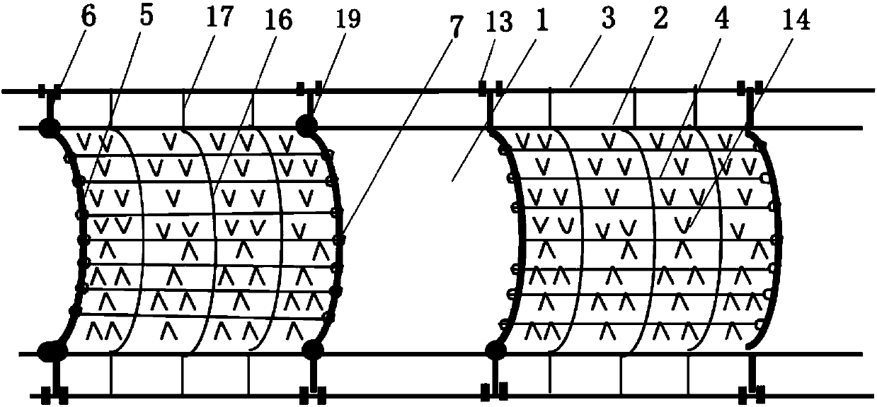 Device for reducing urban riverway spray burst and using method thereof