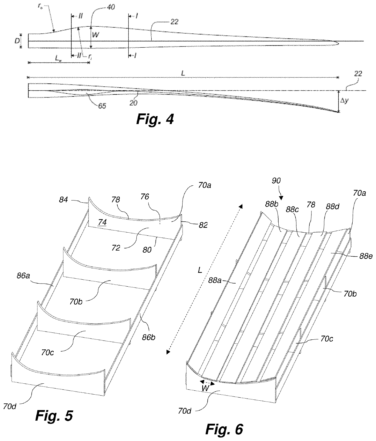 Method and mould for manufacturing preforms for a wind turbine rotor blade