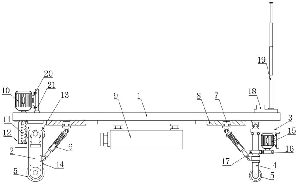 A smart home sweeping robot support device