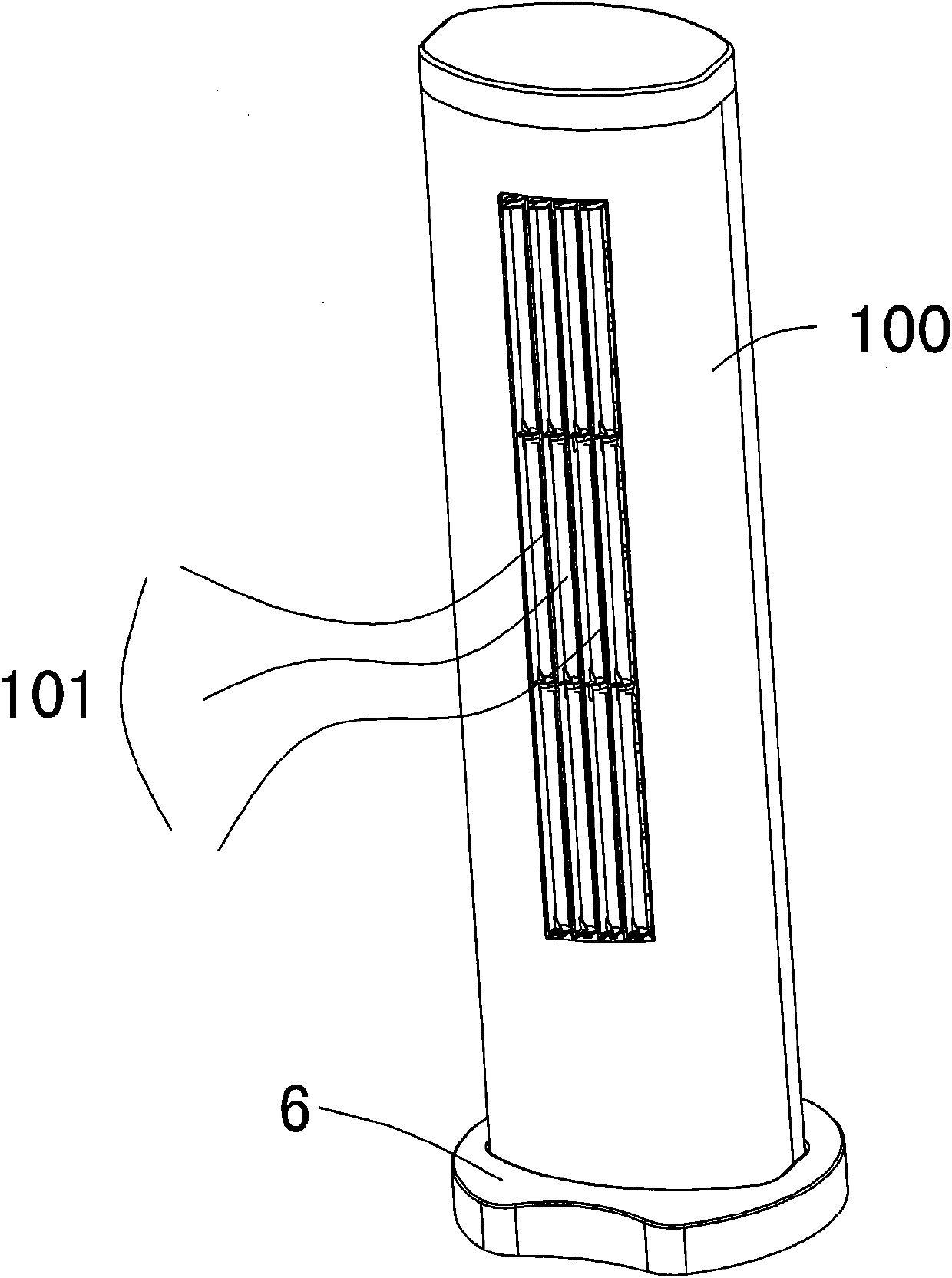 Vertical air conditioner indoor unit