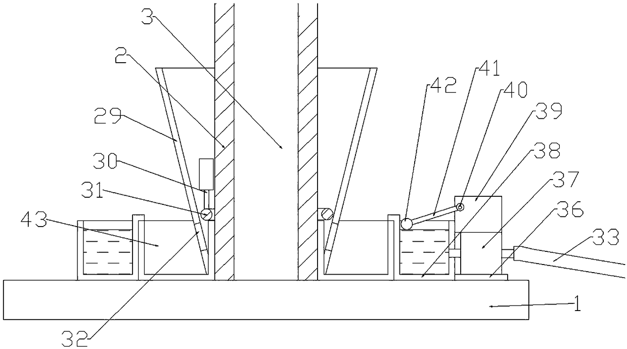 Feeding device for chicken mixed breeding and breeding method thereof