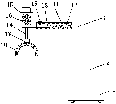 Punching auxiliary device for orthopedics department