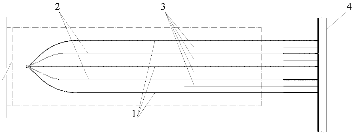 Production system and method for distributed injection and exhaust passage narrow strip coal underground gasification furnace