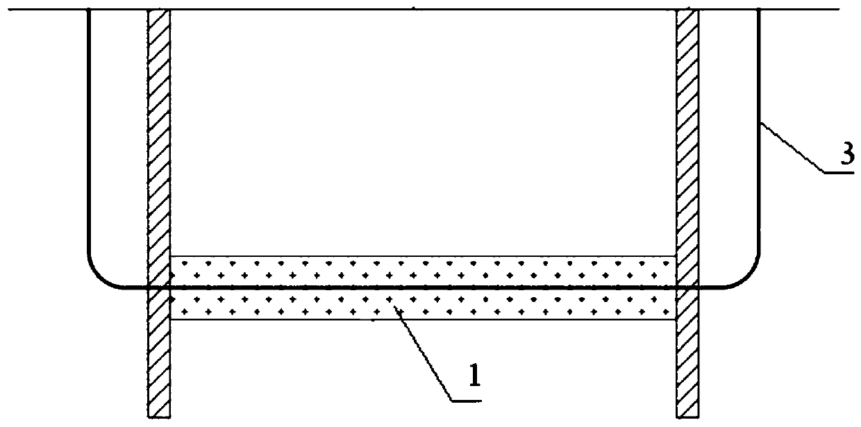 Foundation pit bottom freezing reinforcing structure and construction method thereof