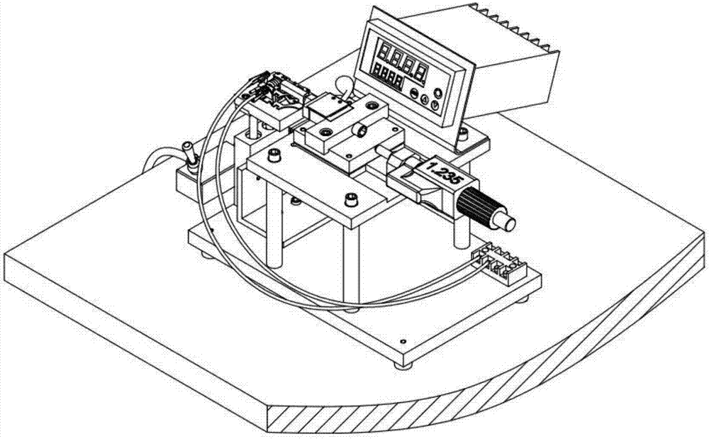 Electromagnetic circuit breaker coil assembly electromagnetic suction measuring device